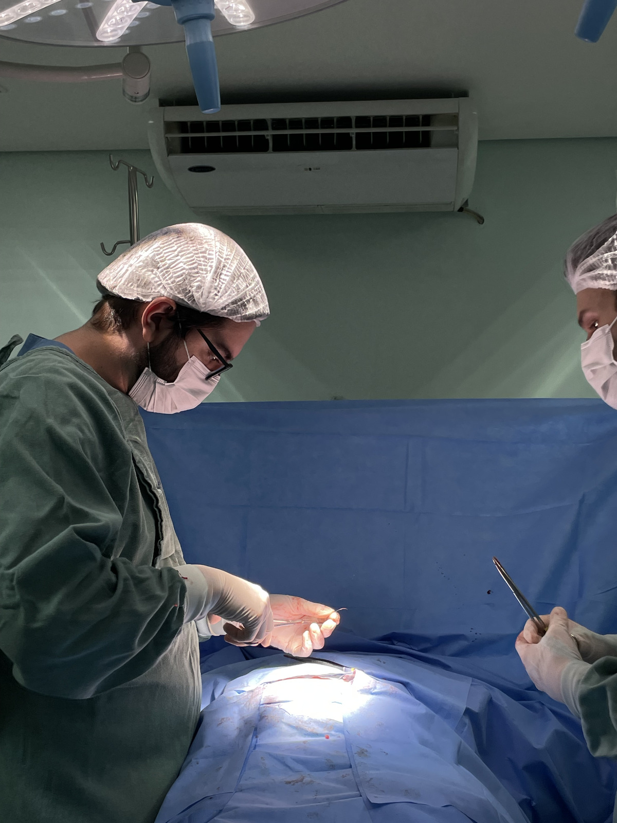 Physician in the operating room